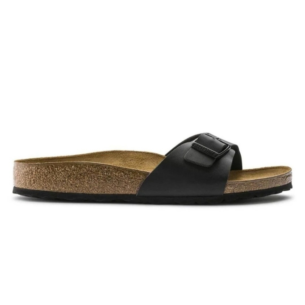 Birkenstock Madrid Birko-Flor Sandals Shoes Black Size 40/9 - Picture 4 of 8